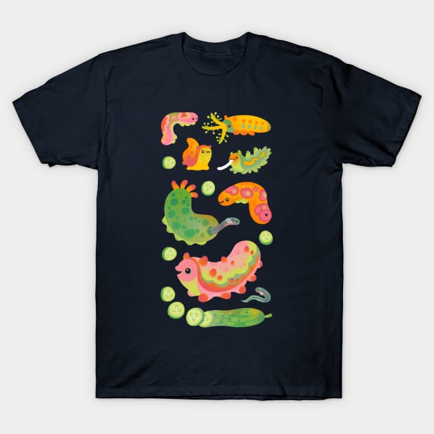 Sea cucumber T-Shirt by pikaole